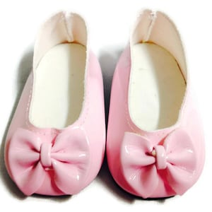 Pink Bow Shoes Doll Shoes Fits 18 Inch Dolls 18" Doll Accessories