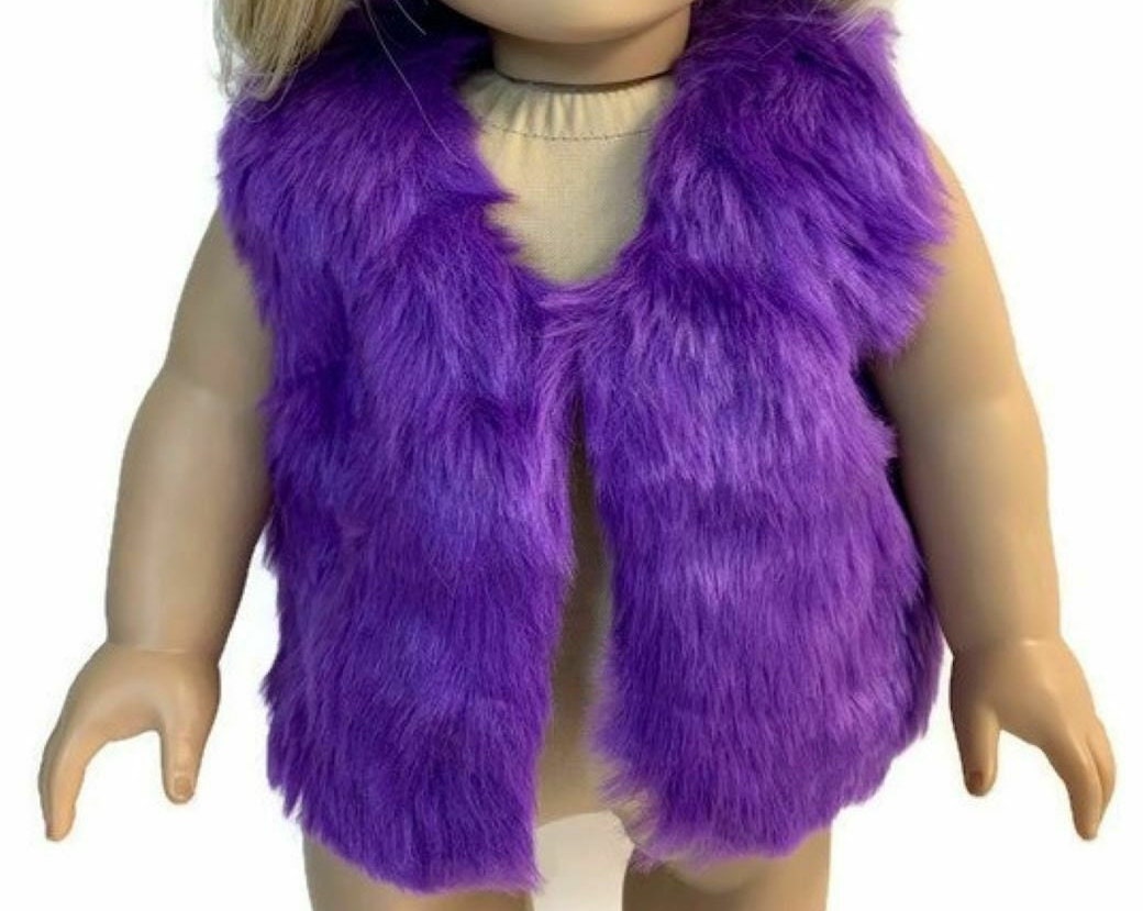Purple Fur Skirt