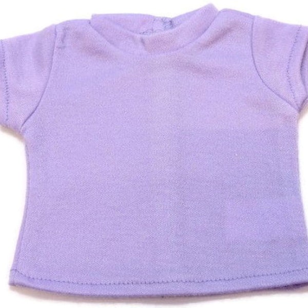 Lavender Knit Cap Sleeved Top Shirt For 18 inch Dolls Fit 18 Inch Dolls 18" Doll Accessories 18 Inch Doll Boy Doll or Girl Doll