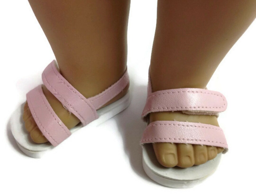 Sandals Pink Doll Shoes Fit 18 Inch Dolls 18 Doll Accessories 18 Inch