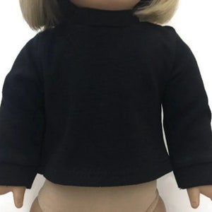 18 Inch Doll Clothes Black Knit Top Shirt 18" Doll Clothes Accessories Boy Doll Girl Doll 18 inch Doll Top