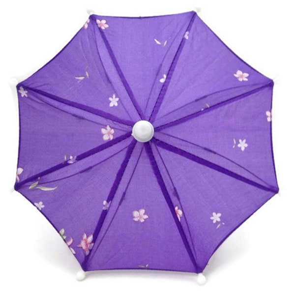 Umbrella Purple Flower Print For 18 inch Dolls Fit 18 Inch Dolls 18" Doll Accessories 18 Inch Doll Boy Doll or Girl Doll