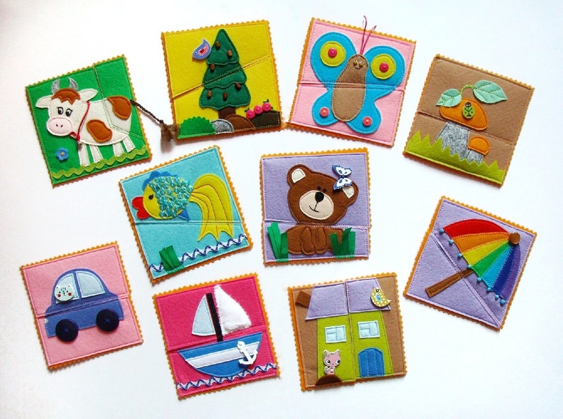 Felt soft puzzle for baby montessori learning custom puzzle Etsy