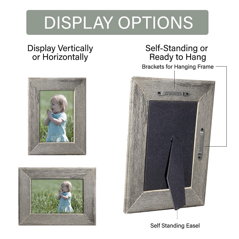 Barnwood Picture Frame Rustic Photo Frame Barnwood Etsy