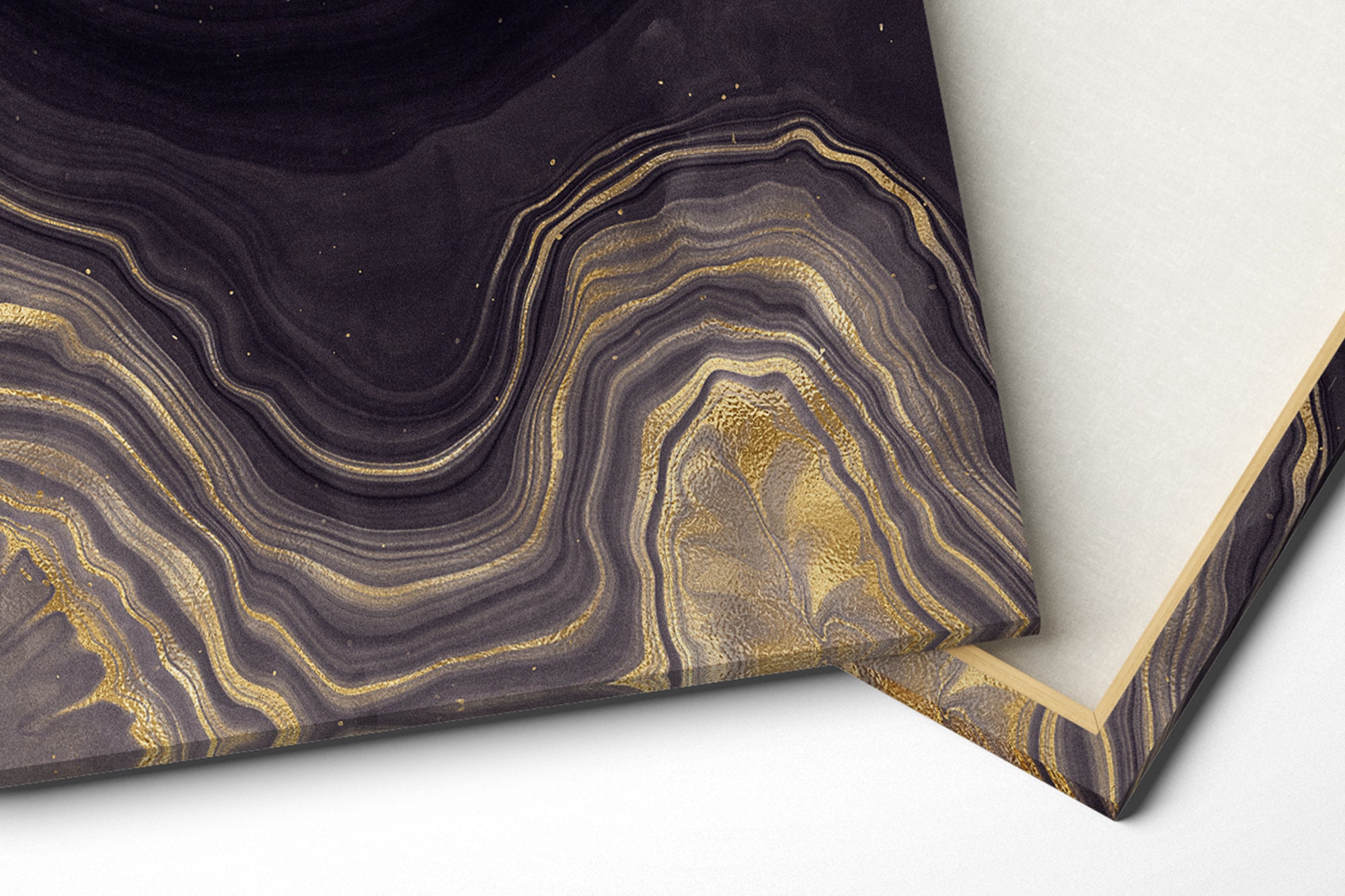 Set of 3 Marble Wall Art Art Gold Canvas Art Luxe Canvas Etsy