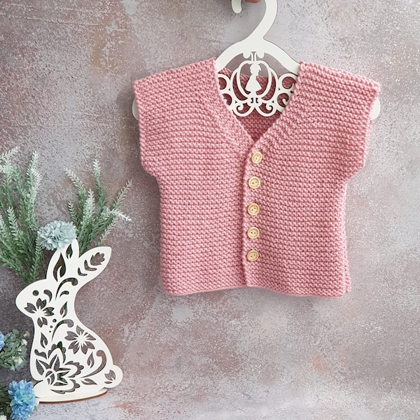 Kids Knit Sweater Vest Pattern Etsy