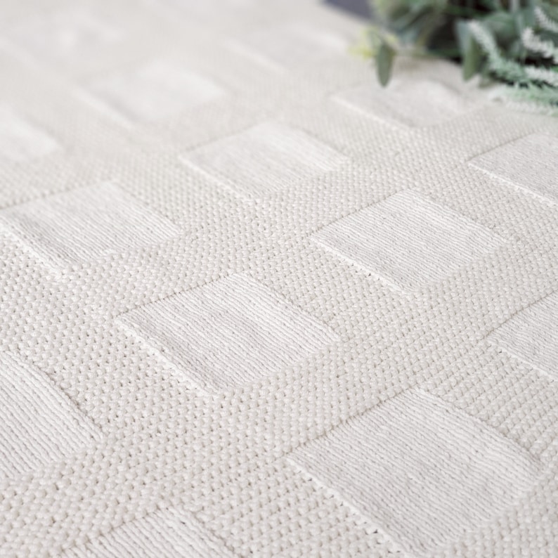 Easy Baby Blanket KNITTING PATTERNS Beginner Baby Plaid Etsy