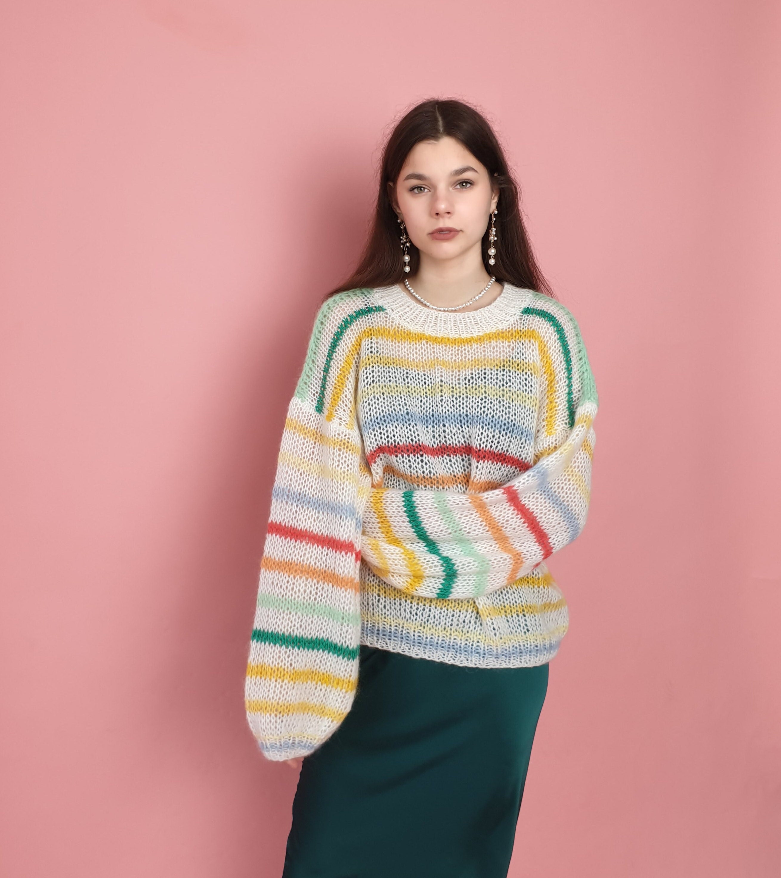 multicolor monogram sweater