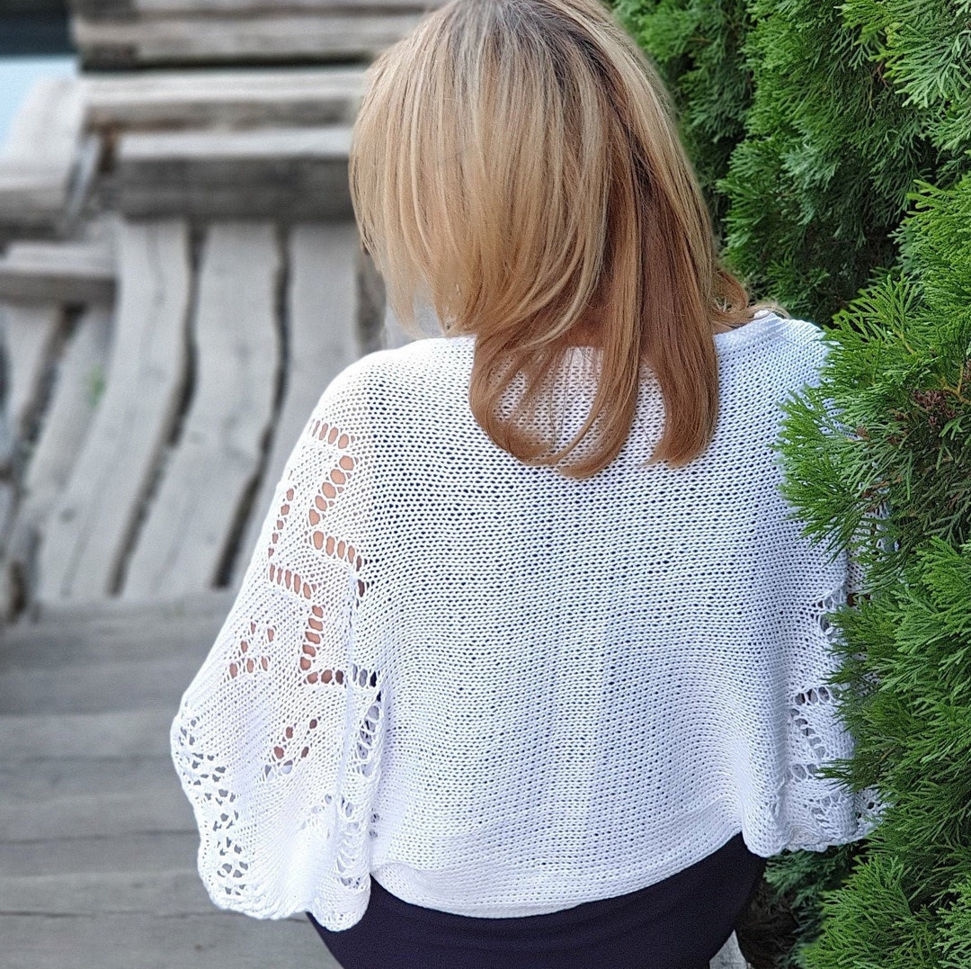 Cardigan Blanc Jennyfer - Taille S, En Polyester Maille, Neuf Sans étiquettes