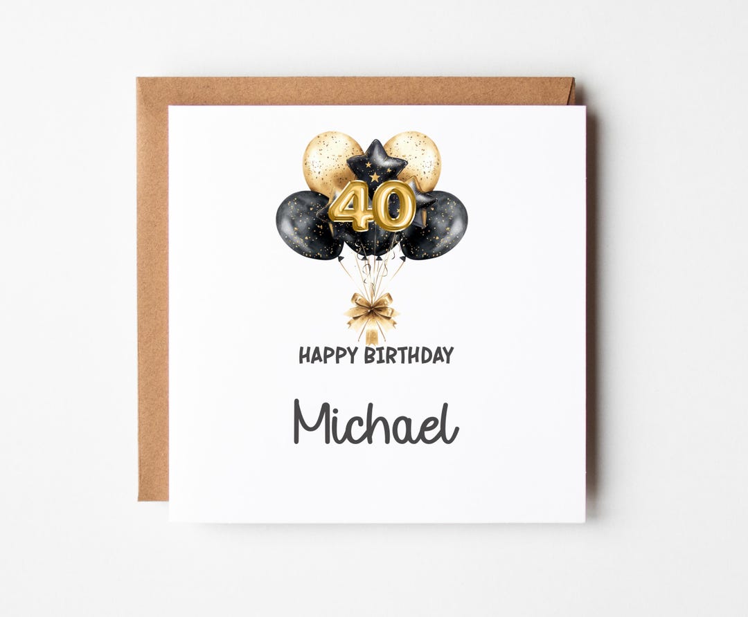 Personalised 40th Birthday Card for Son Grandson Nephew Brother Husband ...