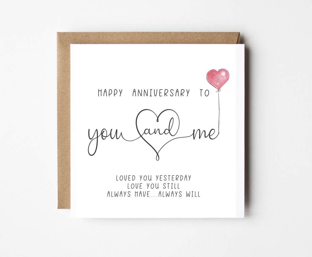 Loving Anniversary Card for Wife or Husband - Happy Anniversary to You ...