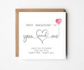 Loving Anniversary Card For Wife or Husband - Happy Anniversary to You & Me - Loved you yesterday, Love you still, Always have , Always will