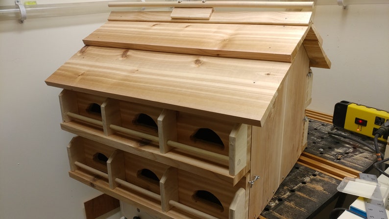Cedar Wood Purple Martin House 12 Hole | Etsy