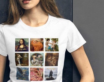 Collection inspiration manches courtes femme t-shirt artiste