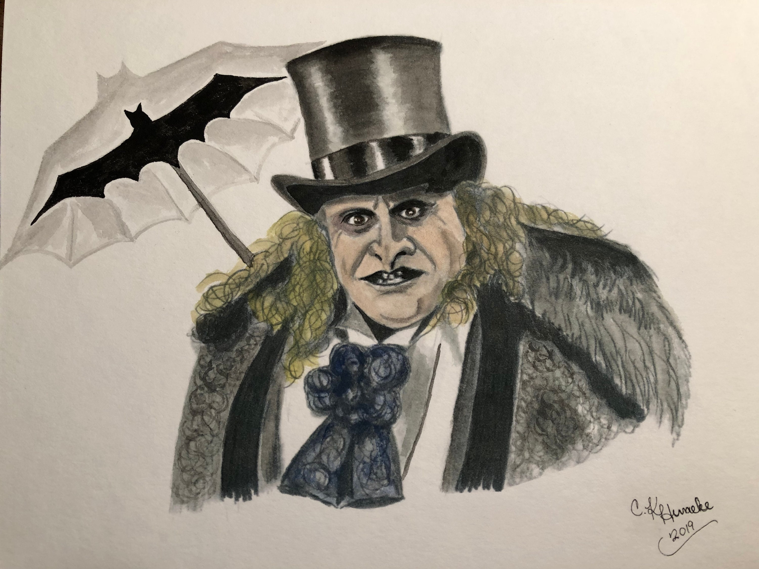 Penguin Batman Returns-danny Devito-watercolor Art by Cheryl - Etsy  Australia