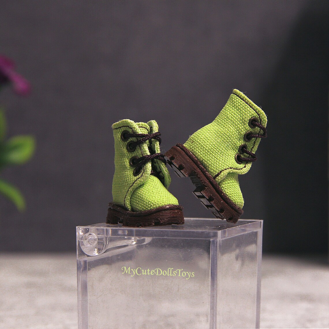 canvas green shoes