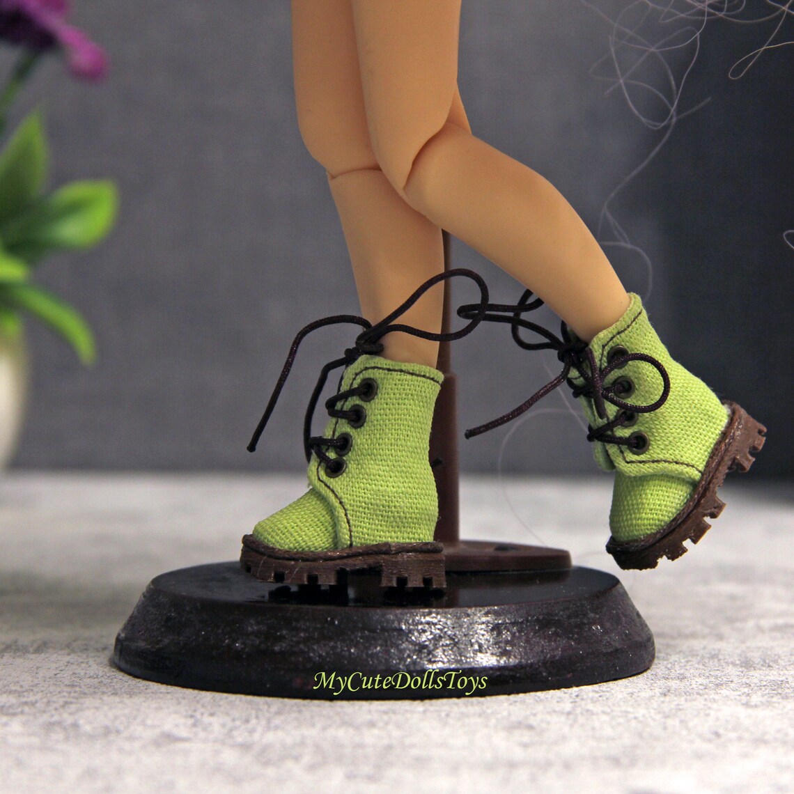 canvas green shoes