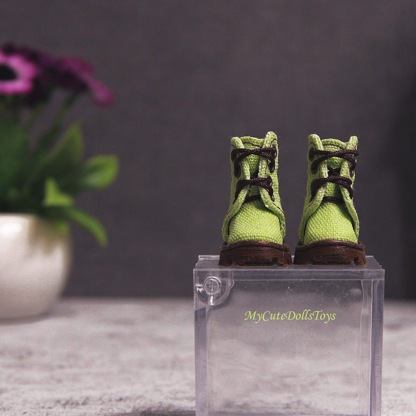 canvas green shoes