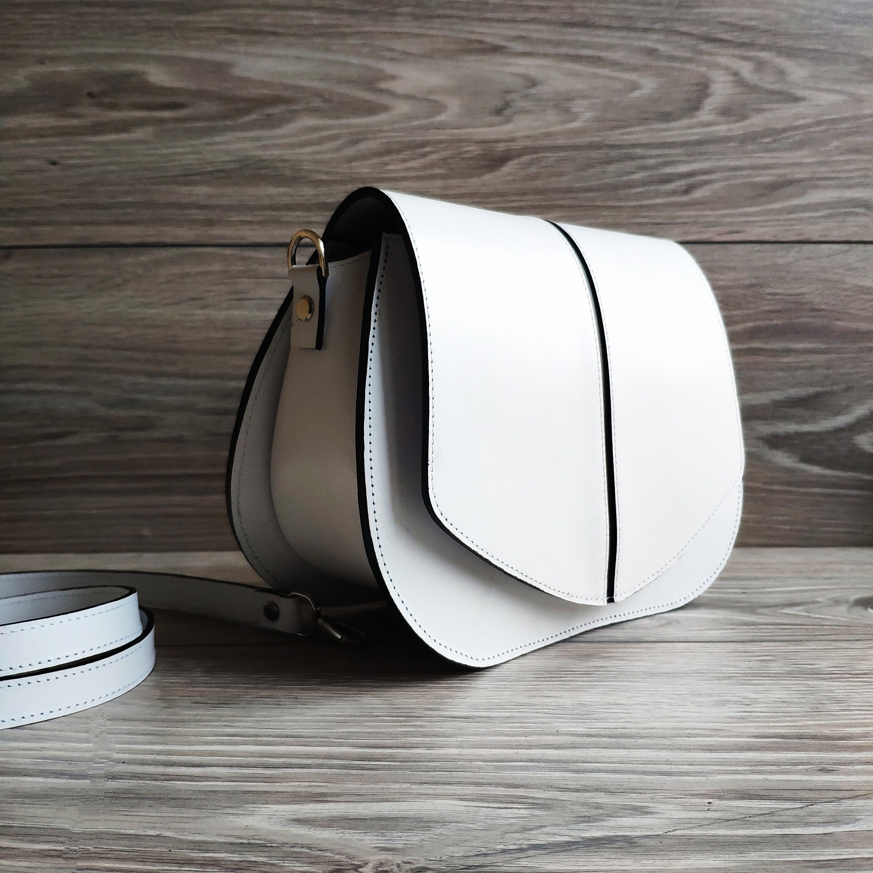 Saddle Bag Leather Bag Shoulder Crossbody Bag Etsy UK