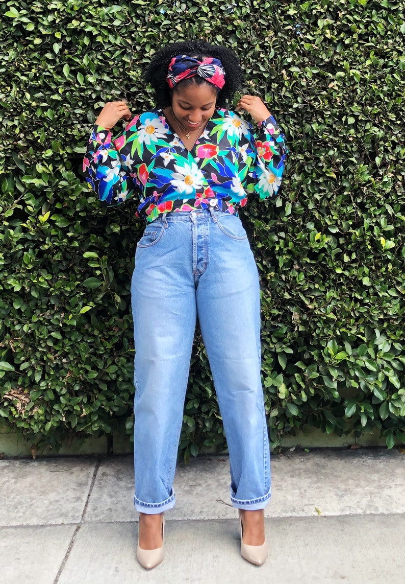 Vintage Silk Patterned Top