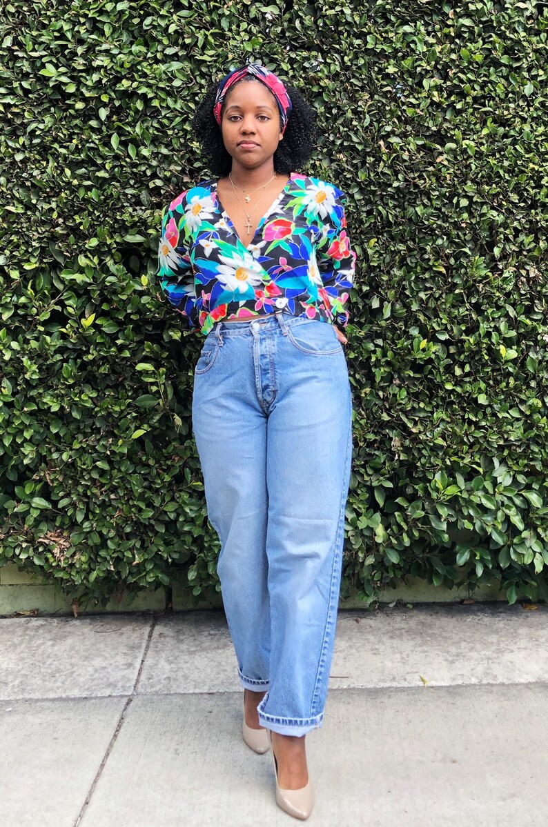 Vintage Silk Patterned Top
