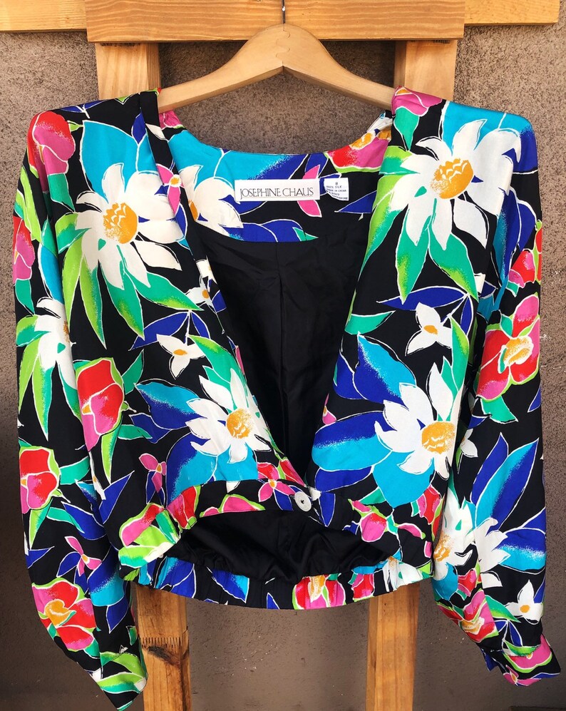 Vintage Silk Patterned Top