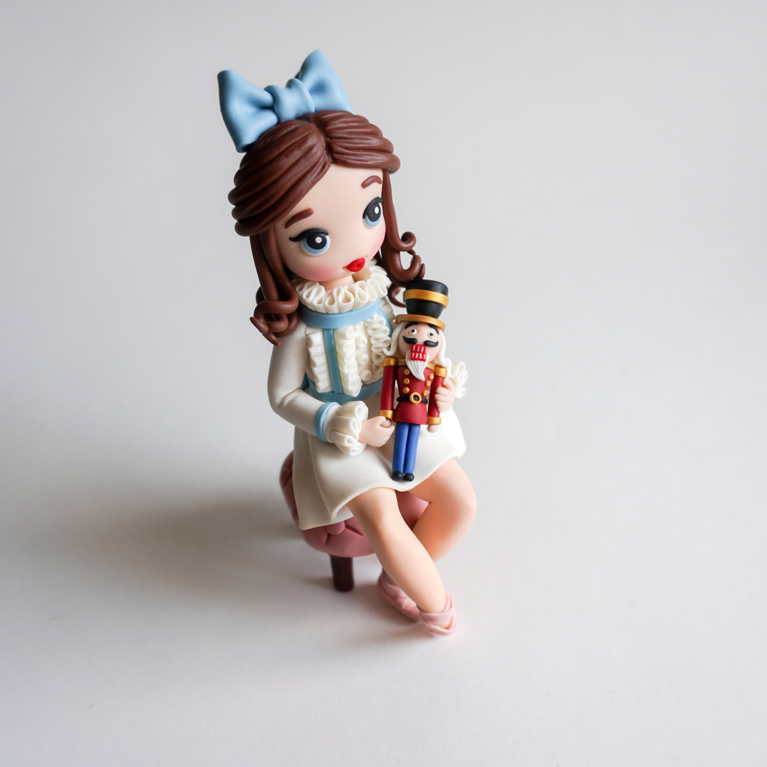 Clara and the Nutcracker Polymer Clay Figurines Nutcracker Etsy