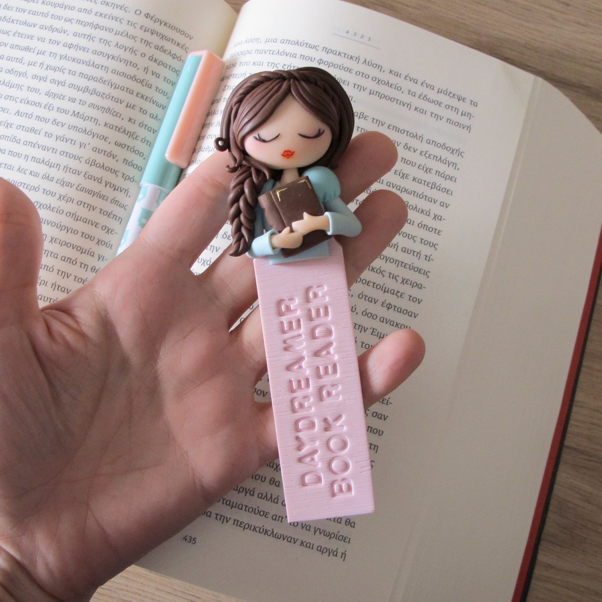 Polymer Clay Anekke Bookmark Book Lovers Gift Ideas Gift for - Etsy Finland