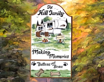 FIFTH WHEEL - camper decor-custom camp signs-rv signs-camp signs-campsite signs-campsite decor