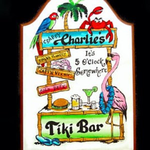 MARGARITAVILLE sign-TIki sign-personalized signs-beach signs-tropical signs-pool sign - patio signs, customize your sign