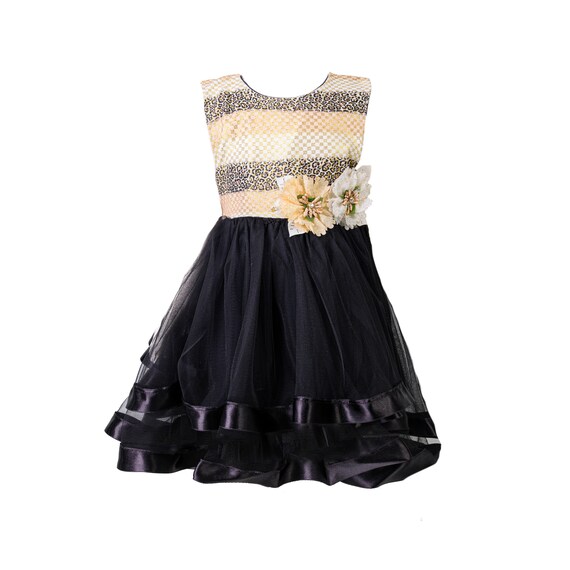 Flower Girl Dress with Layered Tutu Bottom