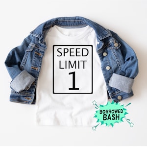 1e verjaardag Speed Limit Shirt SVG, Speed shirt Cut File, Speed Shirt ontwerp, Verjaardag SVG, Speed Limit Digital Download, Cricut, Silhouet