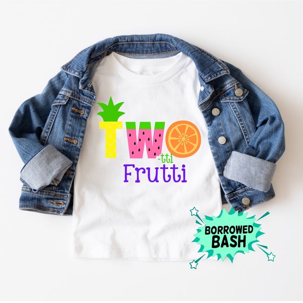 Two Fruity Birthday Shirt SVG, Fruity shirt Cut File, Fruity Shirt design, Birthday SVG, Fruity Limit Digital Download, Cricut, Silhouette