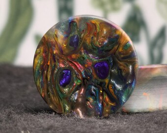 Expansor de oreja de resina epoxi de 29 mm, joyería para dilataciones de oreja