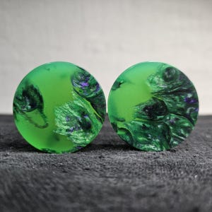 38mm Epoxy Resin Ear Plug Gauges Jewelry