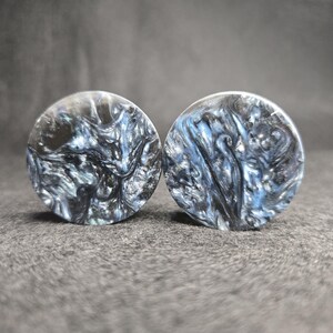 34mm Epoxy Resin Ear Plug Gauges Jewelry