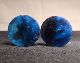 35mm Epoxy Resin Ear Plug Gauges Jewelry