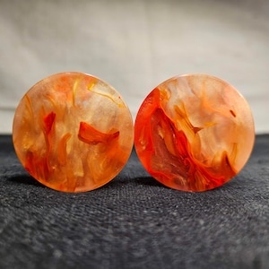 38mm Epoxy Resin Ear Plug Gauges Jewelry
