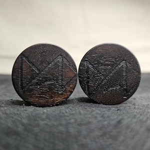 26mm Dad&#39;s Walnut Wood Ear Plug Gauged Jewelry