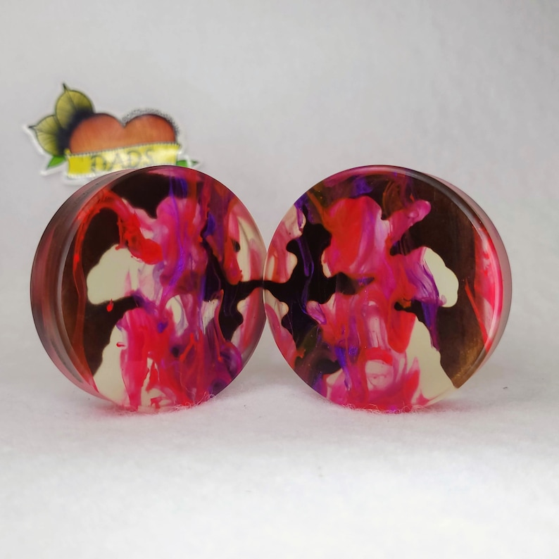 51mm Handmade Walnut and Resin Ear Plug Gauged Jewelry
