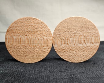 62mm Dad's Cherry Wood Ear Plug Gauged Jewelry