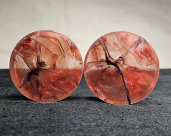 50mm Epoxy Resin Ear Plug Gauged Jewelry