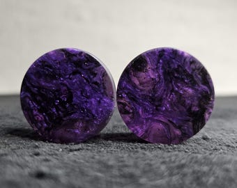 25mm Epoxy Resin Ear Plug Gauged Jewelry