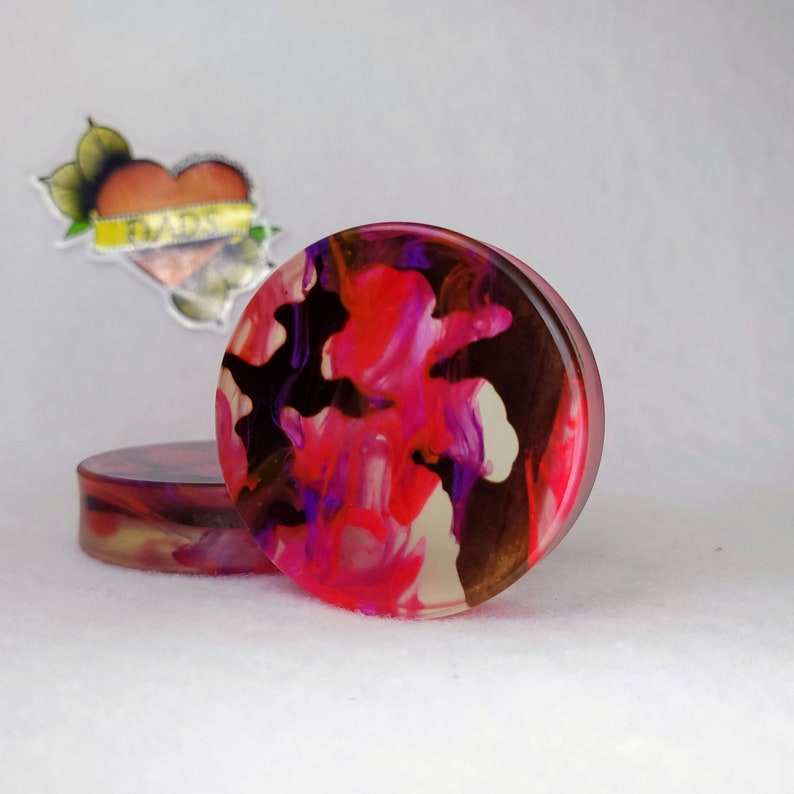 51mm Handmade Walnut and Resin Ear Plug Gauged Jewelry