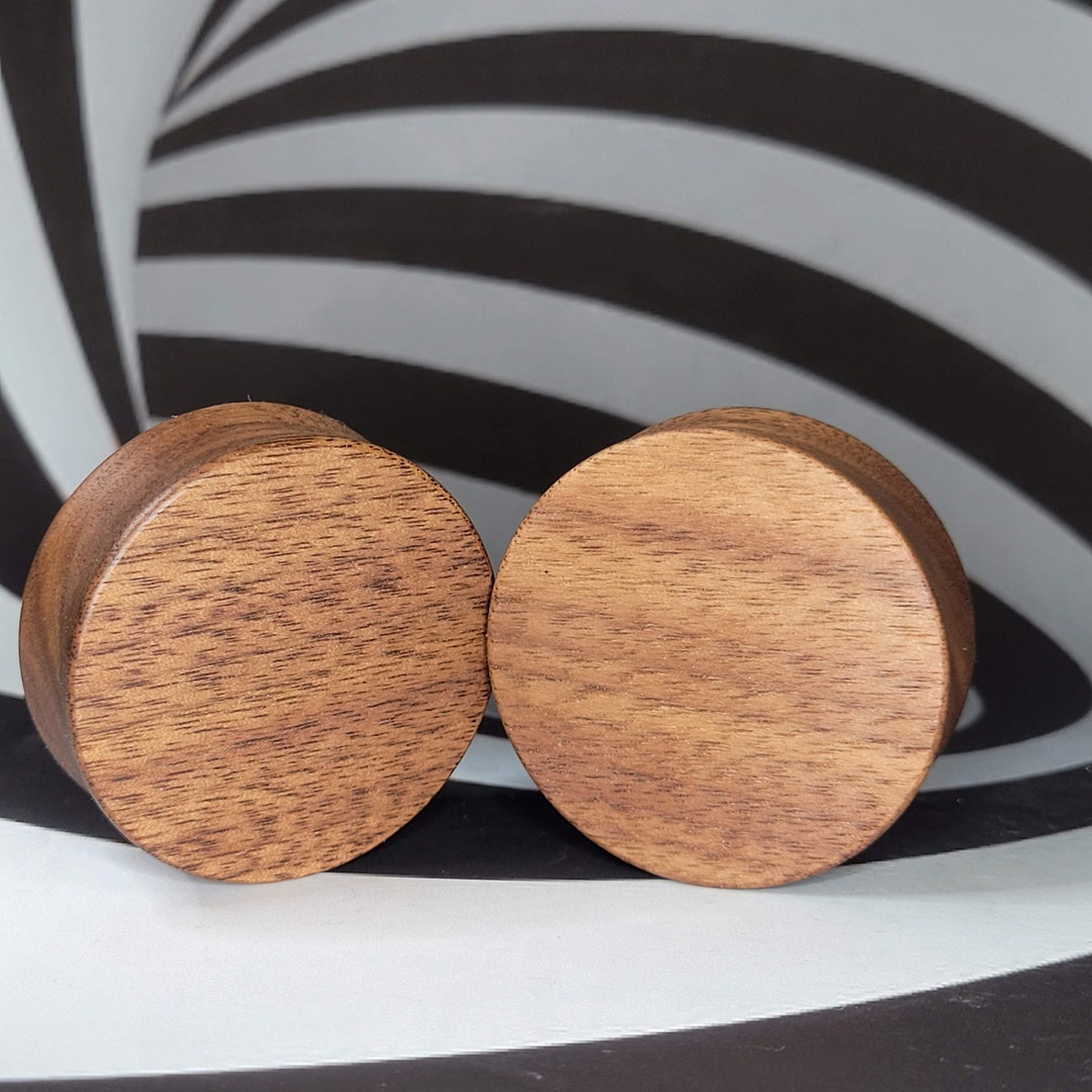 42mm Dad's Walnut Wood Ear Plug Gauged Jewelry Etsy