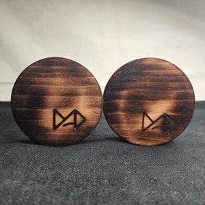 70mm Dad&#39;s Cherry Wood Ear Plug Gauged Jewelry