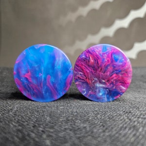 35mm Epoxy Resin Ear Plug Gauges Jewelry