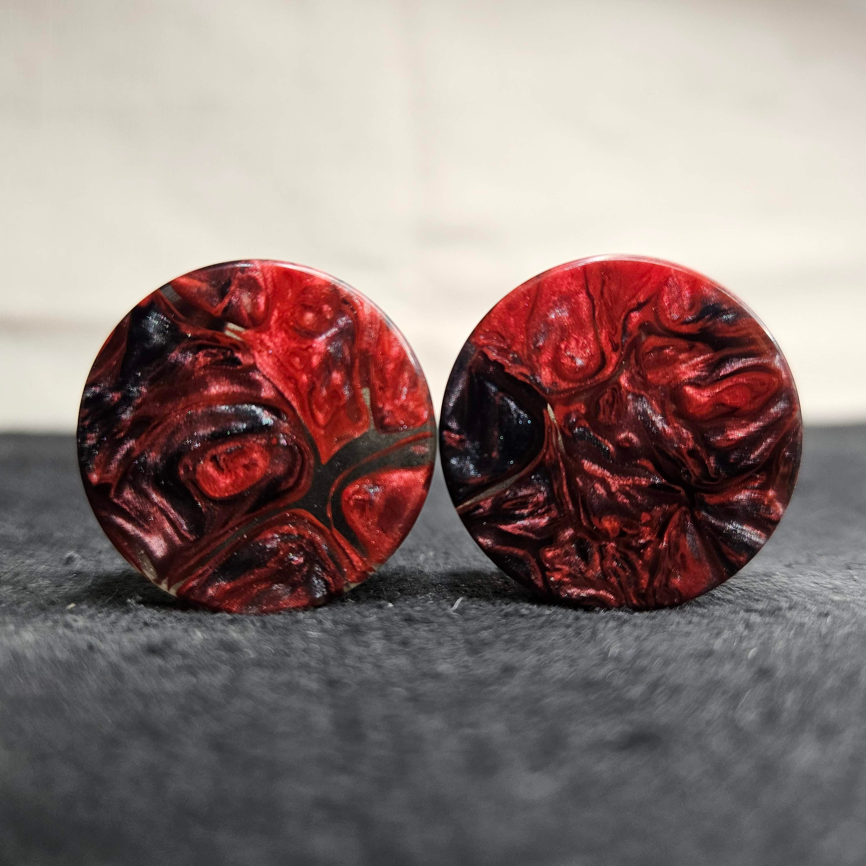 25mm Epoxy Resin Ear Plug Gauged Jewelry Etsy