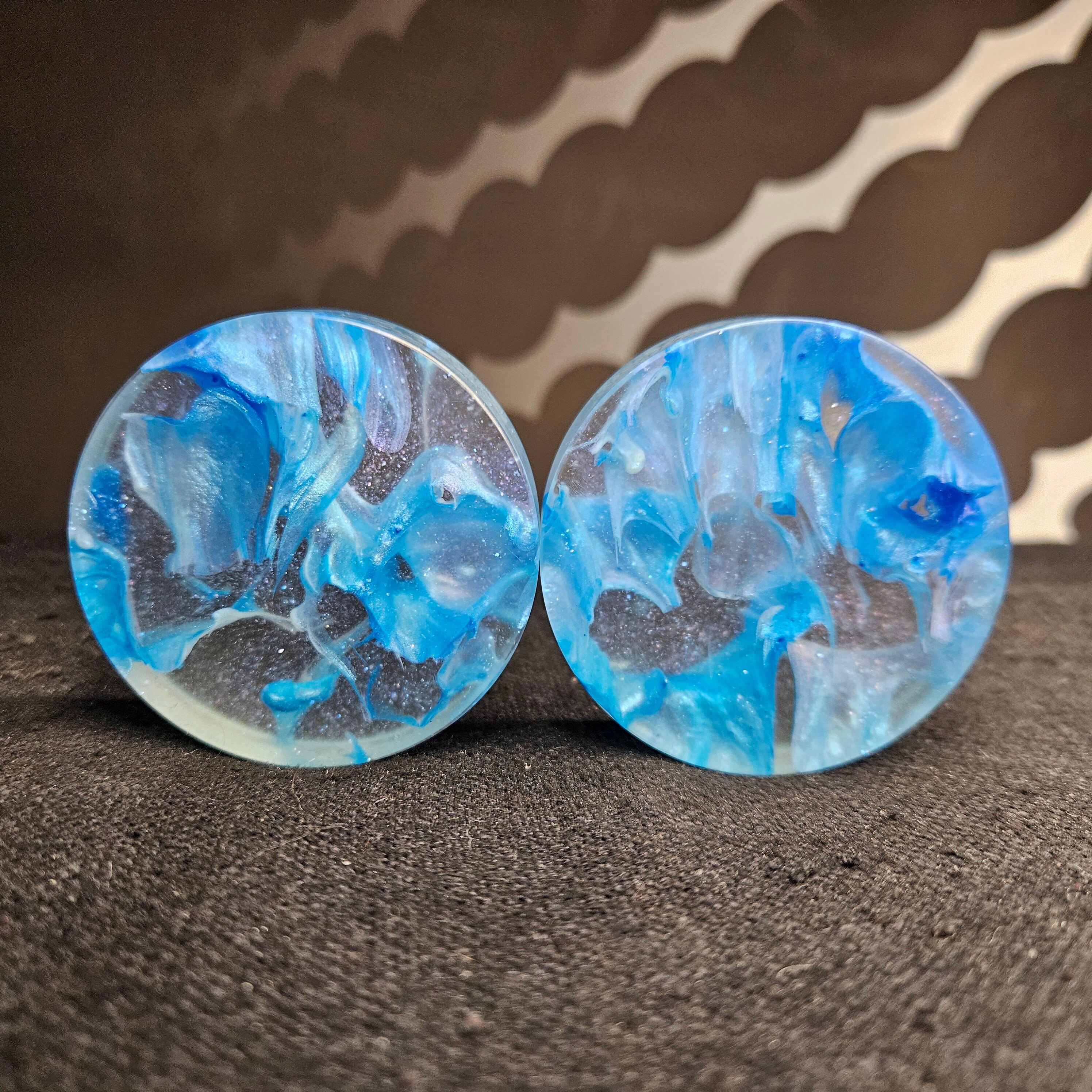 54mm Epoxy Resin Ear Plug Gauged Jewelry Etsy Israel