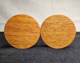 55 mm お父さんのマホガニーウッド耳栓ゲージジュエリー